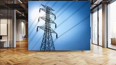 High voltage post or High voltage tower Wall mural