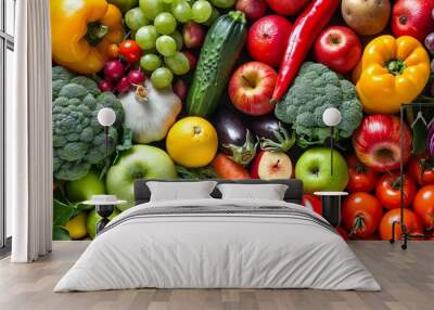 Vegetables and fruits Wall mural