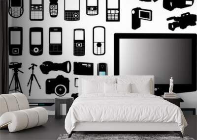 electronic - vector Wall mural