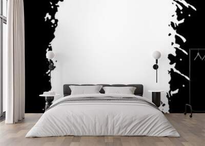 Abstract Decorative Black & White Edge. Type Text Inside, Use as Overlay or for Layer Mask	 Wall mural