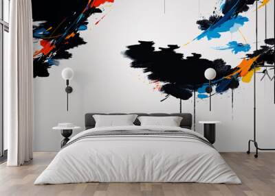 abstract background with splashes Wall mural