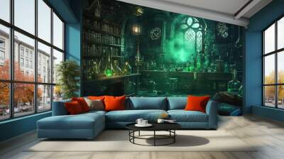 Dark Fantasy Alchemy Lab. Wall mural