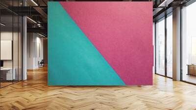 The texture of pink blue and purple colored paper beautiful modern delicate fabric fashionable glamorous divided into two parts. The background Wall mural