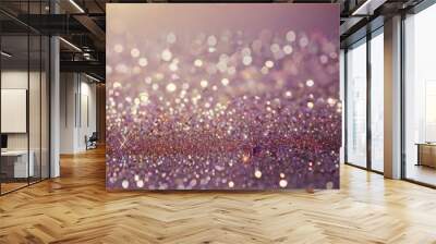 abstract pink light rays effect background star dust - abstract futuristic background Wall mural