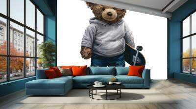 Teddy’s Day Out - Sports Edition Drawing Wall mural