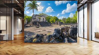 Mayan ruins in Mexico, perfect travel wallpaper Wall mural