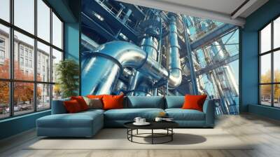 Industrial Complex: A Symphony of Metal and Structure Wall mural