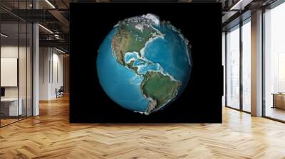 Low Poly Earth in Motion. Nice 3D Rendering
 Wall mural