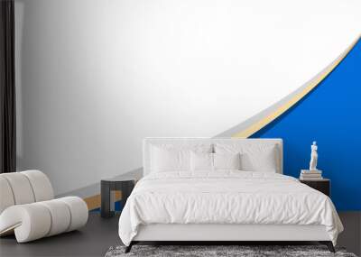 Blue border header and footer Wall mural