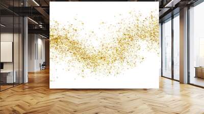 gold glitter transparent background Wall mural