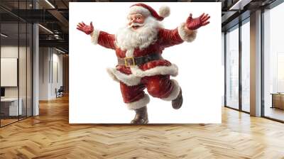 santa claus isolated on white background Wall mural