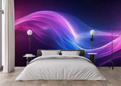 Vibrant Colorful Abstract. Flowing color gradients concept Wall mural