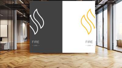 Set of fire logos. Collection. Modern style. Vector illustration
 Wall mural