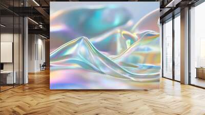 Abstract Holographic Liquid Texture, Holographic, Liquid ,Abstract Wall mural