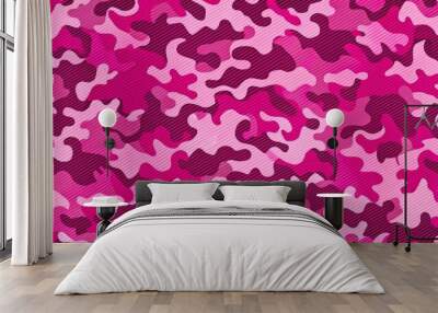 Pink Camo Abstract Background, pink camo, camo, abstract Wall mural