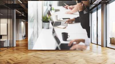 business team working on their startup project Wall mural