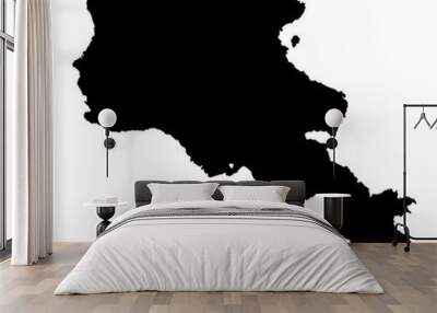 Armenia black map on white background vector Wall mural