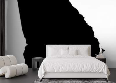 georgia map on white background vector Wall mural