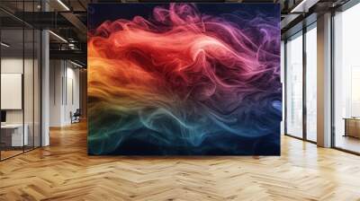 Swirling Fantastical Animal in Vibrant Colors Wall mural