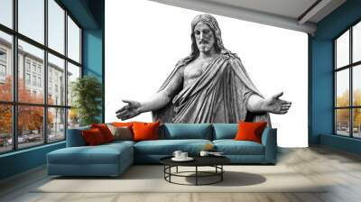 jesus christ the son of god statue isolated Wall mural