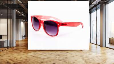 sunglasses isolated on white background Wall mural