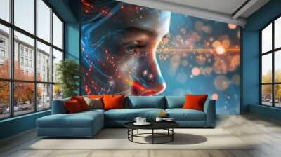 AI chat interfaces for seamless communication - engaging conversations Wall mural