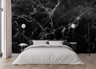 Black marble Wall mural