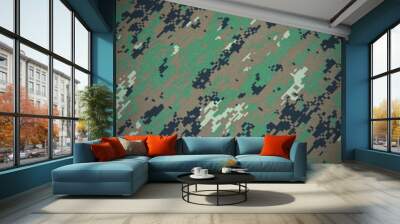 US marine force marpat digital camouflage fabric texture background Wall mural