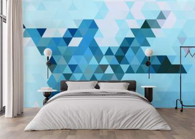 abstract blue background Wall mural