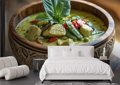 green curry Wall mural