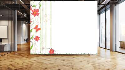 grunge rose Wall mural