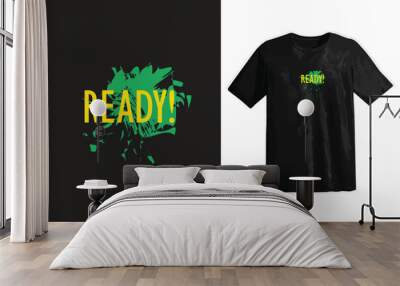 t shirt design Wall mural