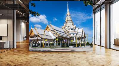 the sothon temple is the buddhist faith in thailand. Wall mural