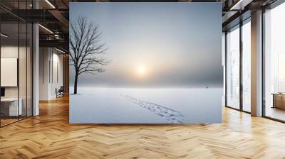 Cold Landscape | Winter | Snow Wall mural