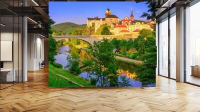 Castle Loket int the near of Karlovy Vary, Czech Republic Wall mural