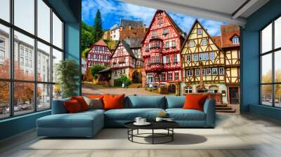 Historical Old town of Miltenberg, Germany Wall mural