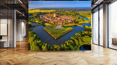 Naarden, a fortified walled city in Netherlands Wall mural