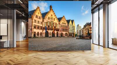 Roemer building in Frankfurt city center, Germany Wall mural