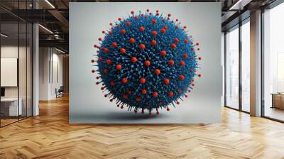 Viruses, illness and sickness visualization Wall mural