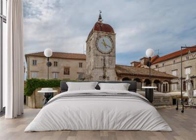 Loggia and clock tower, Trogir, Croatia Wall mural