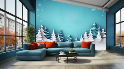 Jolly Discounts Merry Christmas Sale Vector Background Wall mural