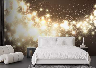 Elegant Christmas background with snowflakes and place for text. Wall mural