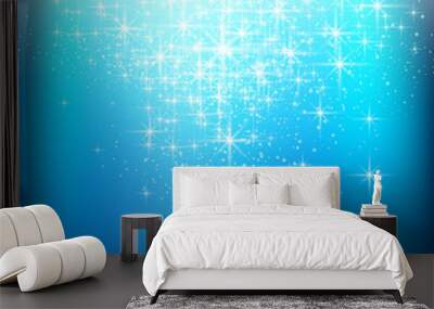 Elegant Christmas background with snowflakes and place for text. Wall mural