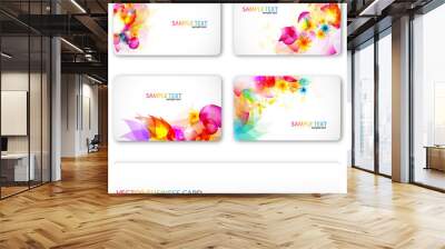 Modern Business-Card Set Wall mural