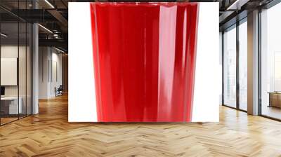 Single glass with red drink Wall mural