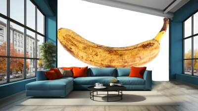 Single old yellow banana Wall mural