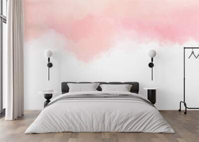 Pink watercolor background for textures backgrounds and web banners design Wall mural