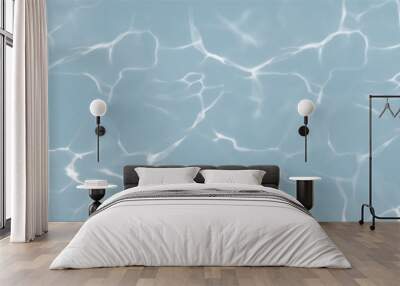 Vector pool or ocean water caustic texture background Wall mural