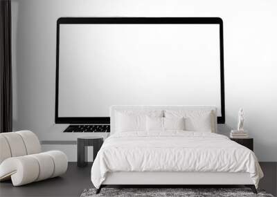 laptop mockup isolated on white background Wall mural