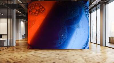 red and blue drops Wall mural